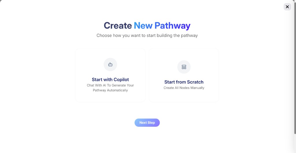 Create new pathway options