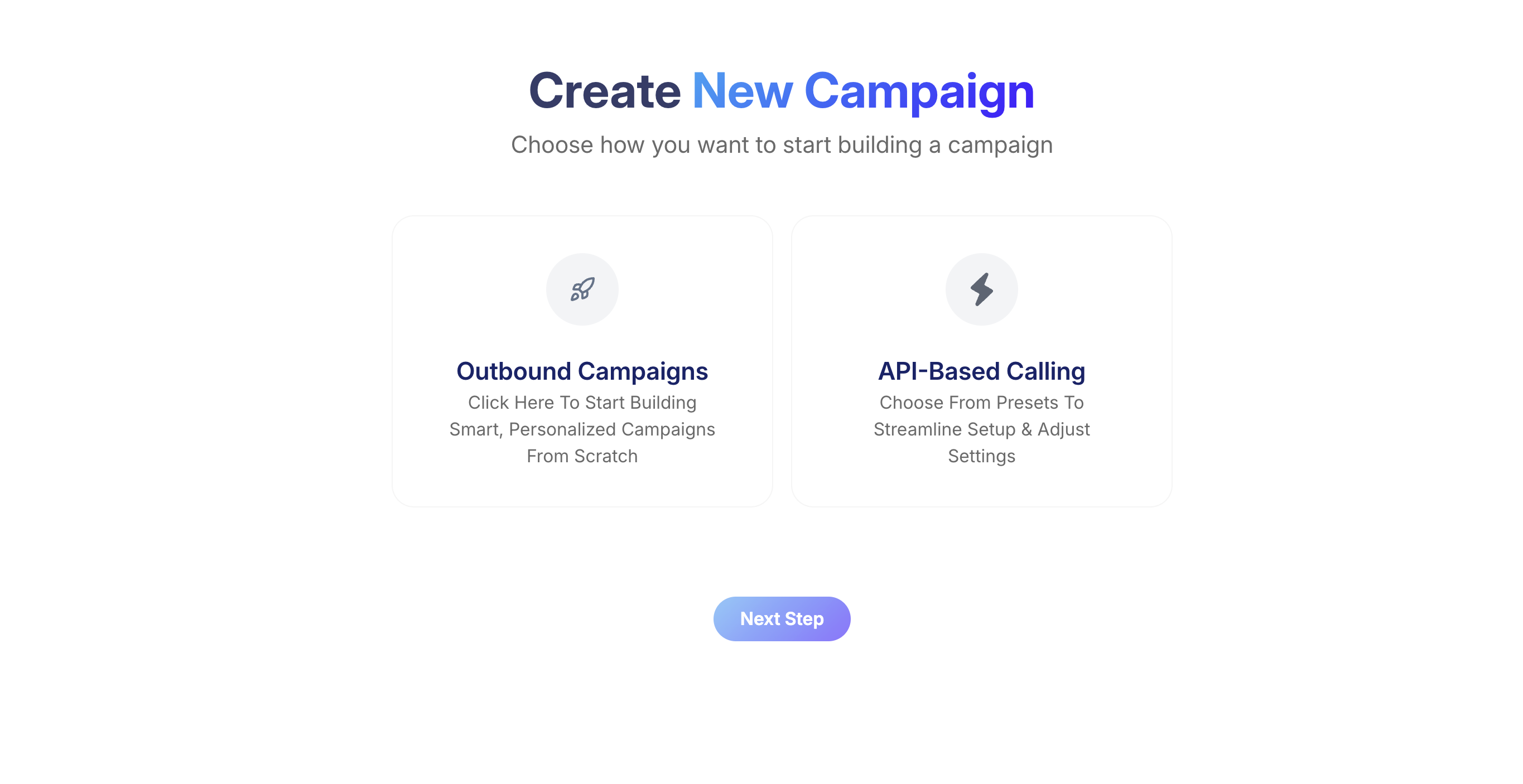 Campaign creation