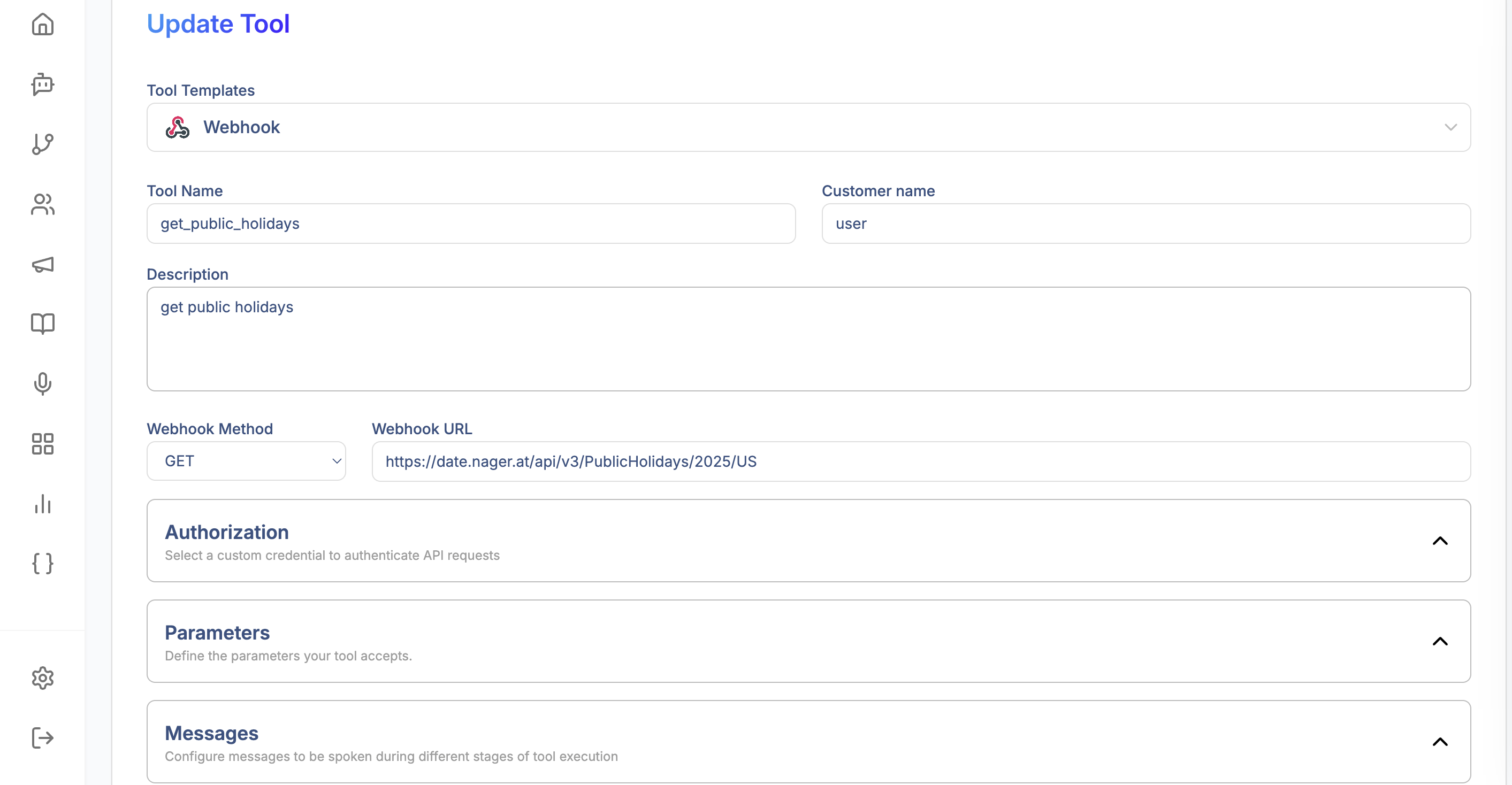 Example tool
